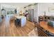 Spacious kitchen with an island, stainless steel appliances, and light gray cabinets at 220 Machrie Loop # A, Myrtle Beach, SC 29588