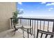 Ocean view balcony with seating at 2311 South Ocean Blvd. # 1164, Myrtle Beach, SC 29577