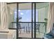 Ocean view balcony with chairs and table at 2311 South Ocean Blvd. # 1164, Myrtle Beach, SC 29577