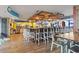 Large bar with high-top seating, rustic decor, and ocean views at 2311 South Ocean Blvd. # 1164, Myrtle Beach, SC 29577