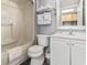 Bathroom with shower/tub and white vanity at 2311 South Ocean Blvd. # 1164, Myrtle Beach, SC 29577