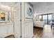 Vanity with sink and access to bedroom at 2311 South Ocean Blvd. # 1164, Myrtle Beach, SC 29577