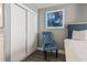 Bedroom with a double bed, closet, and chair at 2311 South Ocean Blvd. # 1164, Myrtle Beach, SC 29577