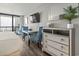 Work area, dresser, and ocean view from bedroom at 2311 South Ocean Blvd. # 1164, Myrtle Beach, SC 29577
