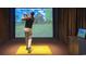 Indoor golf simulator room at 306 Westbury Ct. # 2-A, Myrtle Beach, SC 29572