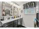 Modern bathroom with double vanity and dark cabinets at 324 Golan Circle # B, Myrtle Beach, SC 29579