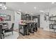 Modern kitchen with stainless steel appliances and island at 324 Golan Circle # B, Myrtle Beach, SC 29579