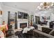 Open concept living area with a fireplace and stylish furnishings at 324 Golan Circle # B, Myrtle Beach, SC 29579