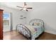 Bedroom with queen bed and hardwood floors at 417 San Benito Ct., Longs, SC 29568