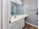 Clean bathroom with white vanity, and updated fixtures at 612 River Oaks Dr. # 55-C, Myrtle Beach, SC 29579
