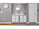 Bright entryway with built-in storage and a large mirror at 612 River Oaks Dr. # 55-C, Myrtle Beach, SC 29579