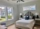 Bedroom with hardwood floors and a comfortable bed at 8091 Laurel Ash Ave., Myrtle Beach, SC 29572