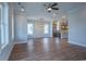 Spacious dining room with hardwood floors and chandelier at 8091 Laurel Ash Ave., Myrtle Beach, SC 29572