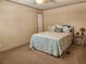 Bedroom with teal bedding and coastal decor at 818 Wayne St., North Myrtle Beach, SC 29582