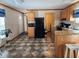 Open concept kitchen with an island and black appliances at 818 Wayne St., North Myrtle Beach, SC 29582
