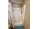 Clean shower with a shower seat and curtain at 818 Wayne St., North Myrtle Beach, SC 29582