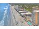 Aerial view of oceanfront building and surrounding area at 9520 Shore Dr. # 3B, Myrtle Beach, SC 29572