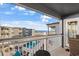 Balcony overlooking ocean and pool area at 9520 Shore Dr. # 3B, Myrtle Beach, SC 29572