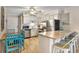 Modern kitchen featuring stainless steel appliances and light cabinets at 9520 Shore Dr. # 3B, Myrtle Beach, SC 29572