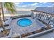 Oceanfront hot tub with surrounding seating at 1012 N Waccamaw Dr. # 204, Murrells Inlet, SC 29576