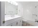 Bathroom with a shower and tub, and single sink vanity and brushed bronze finishes at 104 Willow Ridge Rd., Myrtle Beach, SC 29588