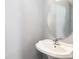 Bathroom with pedestal sink and oval mirror at 107 Maddux Ln. # E, Myrtle Beach, SC 29588