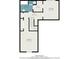 Second floor plan shows two bedrooms, two bathrooms, and a hall at 107 Maddux Ln. # E, Myrtle Beach, SC 29588