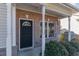 Front door entrance of townhouse unit at 107 Maddux Ln. # E, Myrtle Beach, SC 29588