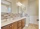 Double vanity bathroom with updated tile and fixtures at 1235 Checkerberry St., Longs, SC 29568