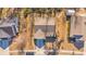 Aerial view of a well-maintained home with a large yard and a driveway at 1240 Pineridge St., Conway, SC 29527