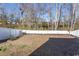 Large backyard with a wooden privacy fence and some landscaping at 136 Timber Oaks Dr., Myrtle Beach, SC 29588