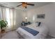 Bedroom with a queen-size bed, desk, and a ceiling fan at 136 Timber Oaks Dr., Myrtle Beach, SC 29588
