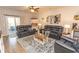 Relaxing living room with dark leather recliners and a coffee table at 136 Timber Oaks Dr., Myrtle Beach, SC 29588