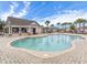 Community pool with surrounding patio and palm trees at 144 Rutland Ct., Conway, SC 29526
