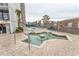Star shaped hot tub with surrounding brick patio at 1501 S Ocean Blvd. # 1542, Myrtle Beach, SC 29577
