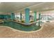Indoor pool area with a relaxing, resort-style atmosphere at 1501 S Ocean Blvd. # 1542, Myrtle Beach, SC 29577