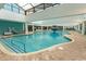 Indoor pool area with fountain and seating at 1501 S Ocean Blvd. # 1542, Myrtle Beach, SC 29577