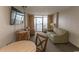 Living room with sofa, chairs, and ocean view at 1501 S Ocean Blvd. # 1542, Myrtle Beach, SC 29577
