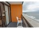 Balcony with partial ocean view and beach access at 1501 S Ocean Blvd. # 1542, Myrtle Beach, SC 29577