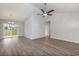 Bright dining area with hardwood floors and access to the backyard at 207 Six Mile Creek Dr., Georgetown, SC 29440