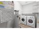 Laundry room with washer, dryer, and shelving at 209 Wando River Rd. # 10C, Myrtle Beach, SC 29579