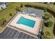 Aerial view of community pool and clubhouse at 209 Wando River Rd. # 10C, Myrtle Beach, SC 29579