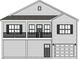 Two-story home with gray siding, balcony, and attached garage at 2426-B Park St., North Myrtle Beach, SC 29582