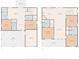 Detailed floor plan showcasing the layout of the home's two floors and amenities at 2428 Park St., North Myrtle Beach, SC 29582