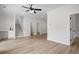 Open living space with stairs, and doorways with wood-look floors at 2428 Park St., North Myrtle Beach, SC 29582