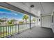 Expansive porch with views of the water and palm trees at 301 43Rd Ave. N, North Myrtle Beach, SC 29582