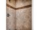 Tiled shower stall, providing a clean and functional space at 301 43Rd Ave. N, North Myrtle Beach, SC 29582