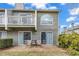 Ground level patio with seating area, adjacent to the townhome at 307 Cumberland Terrace Dr. # 5-E, Myrtle Beach, SC 29572