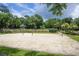 Beach volleyball court with a shaded seating area nearby at 307 Cumberland Terrace Dr. # 5-E, Myrtle Beach, SC 29572