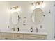 Clean bathroom with dual vanities, quartz countertops, and updated lighting at 327 Simplicity Dr., Murrells Inlet, SC 29576